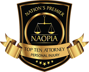 NAOPIA Top 10 Personal Injury Attorney badge